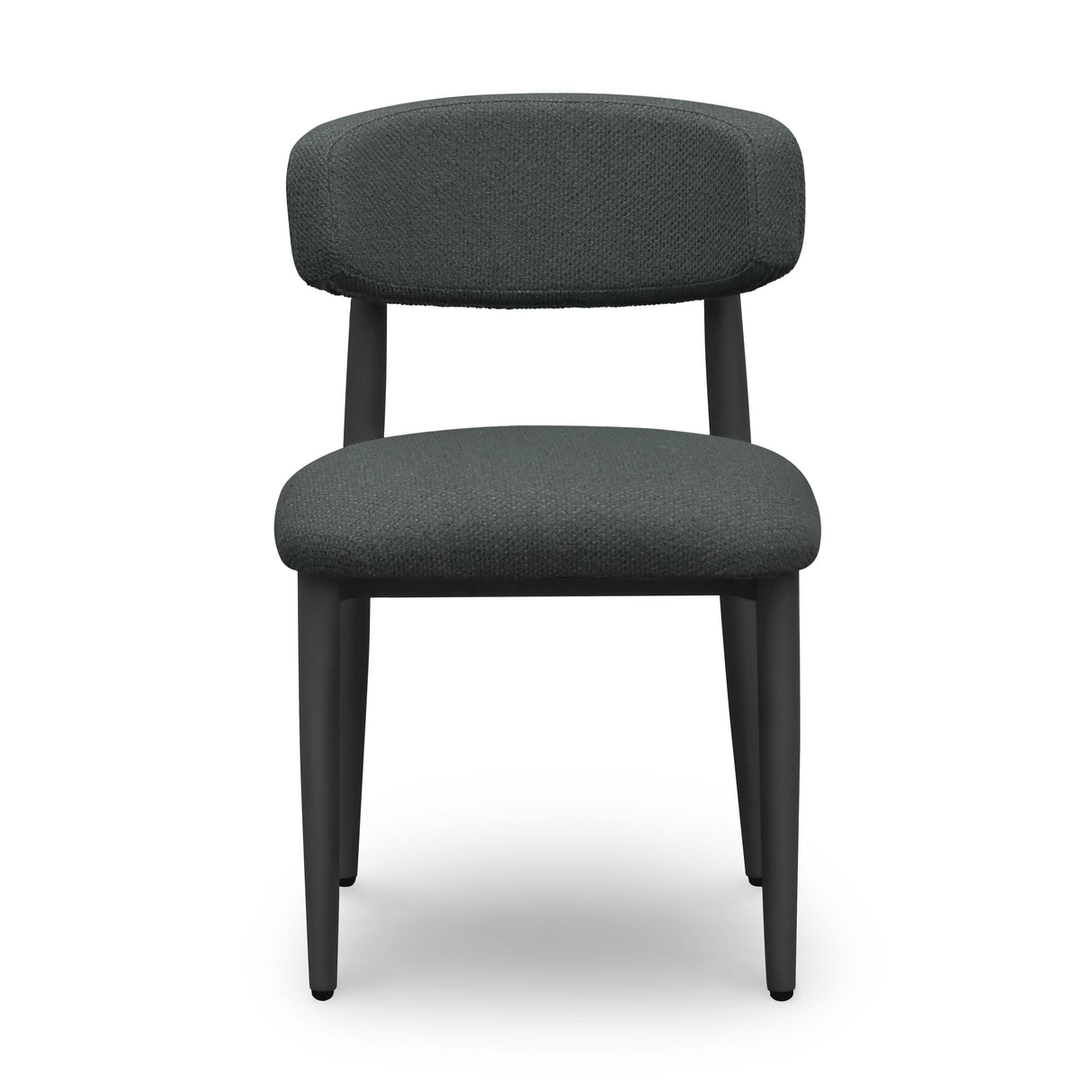 TOV Annika Black Textured Outdoor Dining Side Chair
