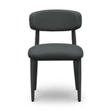 TOV Annika Black Textured Outdoor Dining Side Chair