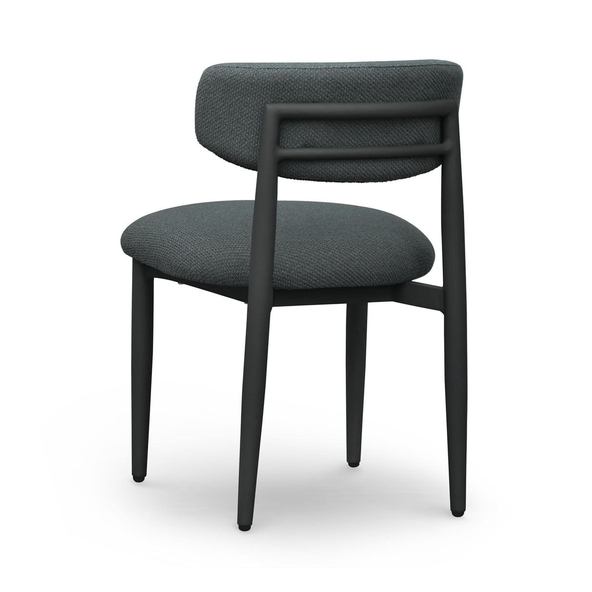 TOV Annika Black Textured Outdoor Dining Side Chair