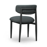 TOV Annika Black Textured Outdoor Dining Side Chair