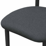 TOV Annika Black Textured Outdoor Dining Side Chair