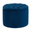 TOV Queen Navy Velvet Storage Ottoman