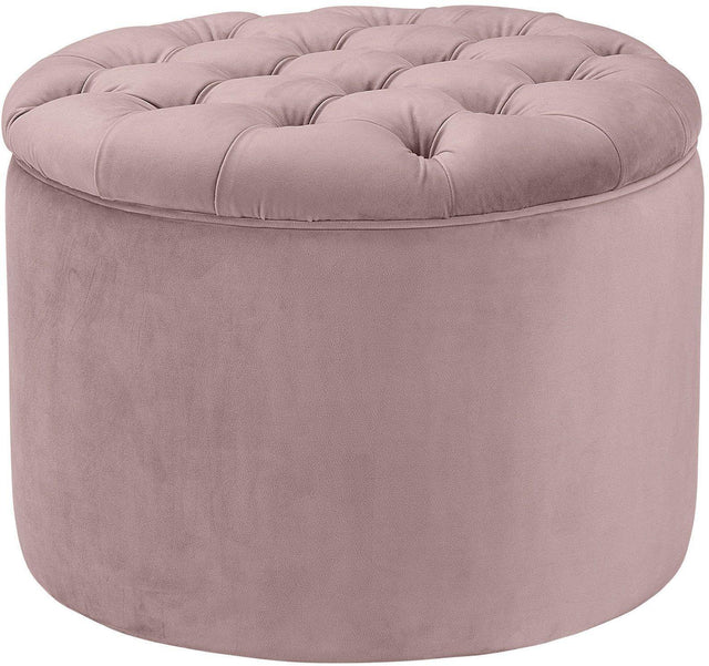 TOV Queen Mauve Velvet Storage Ottoman