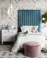 TOV Queen Mauve Velvet Storage Ottoman