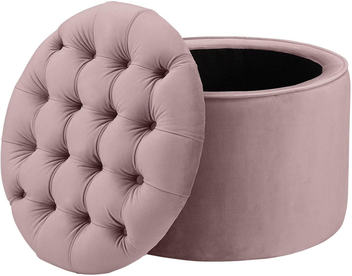 TOV Queen Mauve Velvet Storage Ottoman