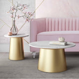 TOV Bleeker Marble Side Table