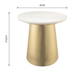 TOV Bleeker Marble Side Table