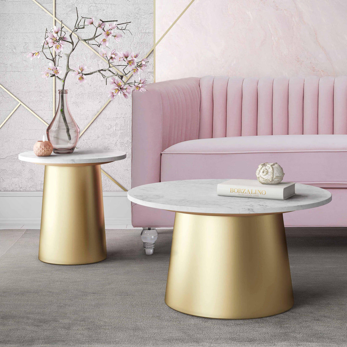 TOV Bleeker Marble Coffee Table