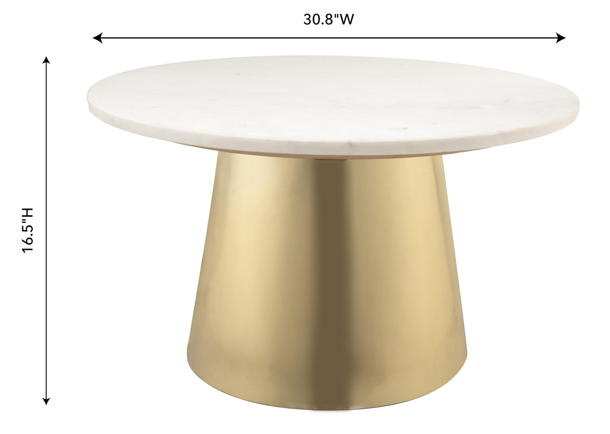 TOV Bleeker Marble Coffee Table