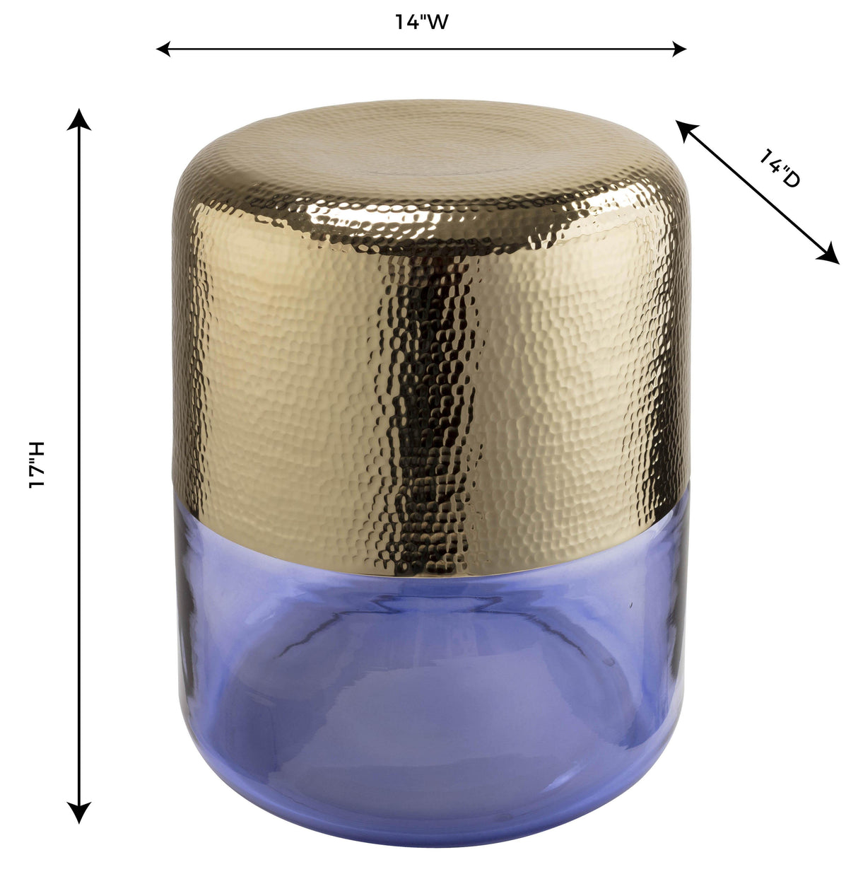 TOV Kolla Purple Side Table