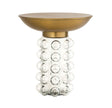 TOV Bubble Glass/Brass Side Table