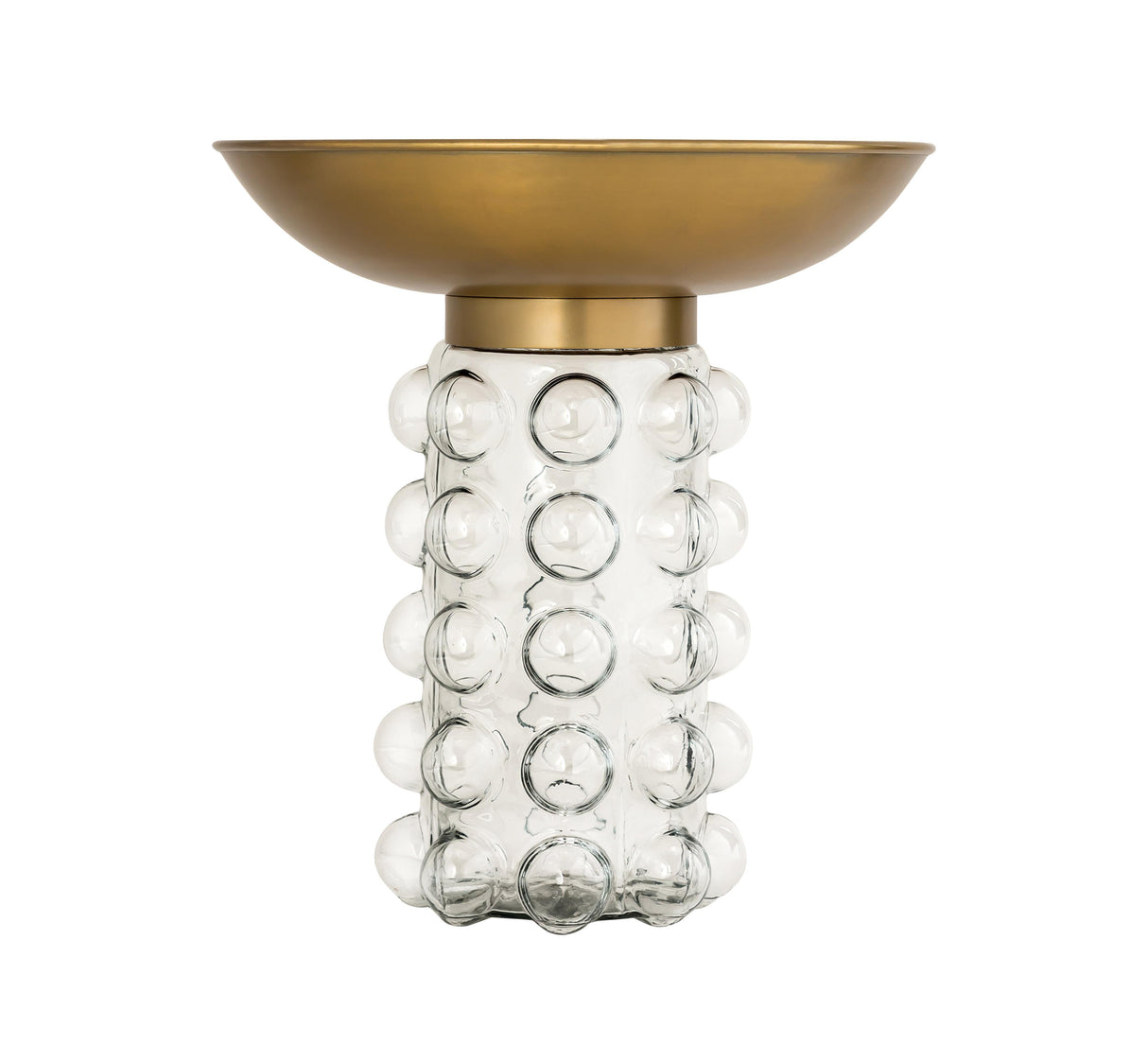 TOV Bubble Glass/Brass Side Table
