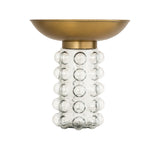TOV Bubble Glass/Brass Side Table