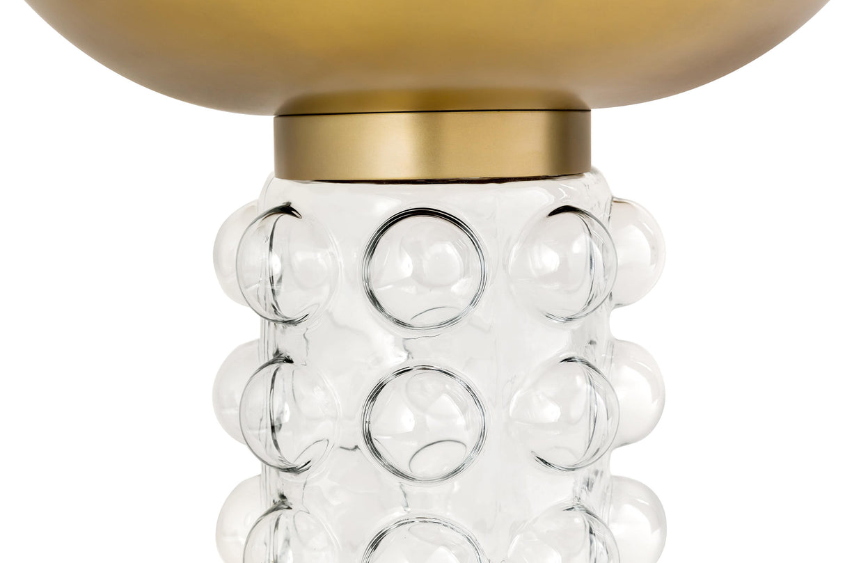 TOV Bubble Glass/Brass Side Table
