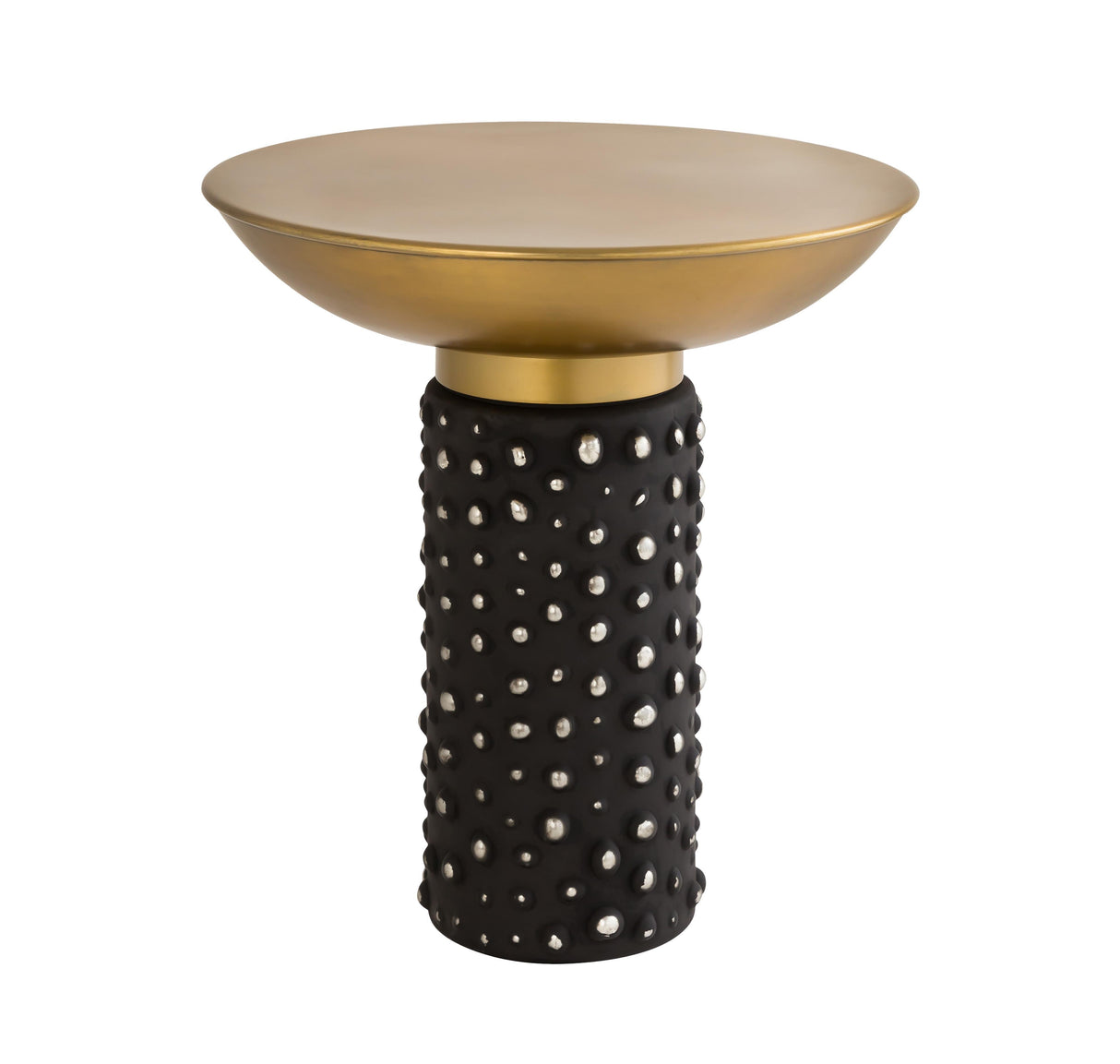 TOV Blaze Glass/Brass Side Table