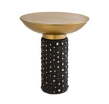 TOV Blaze Glass/Brass Side Table