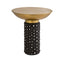 TOV Blaze Glass/Brass Side Table