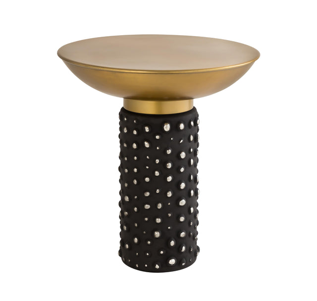 TOV Blaze Glass/Brass Side Table