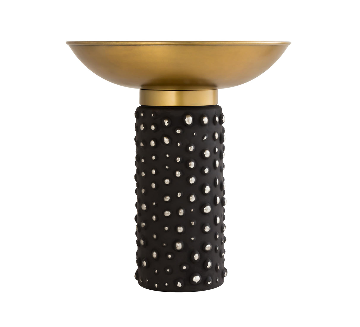 TOV Blaze Glass/Brass Side Table