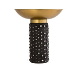 TOV Blaze Glass/Brass Side Table