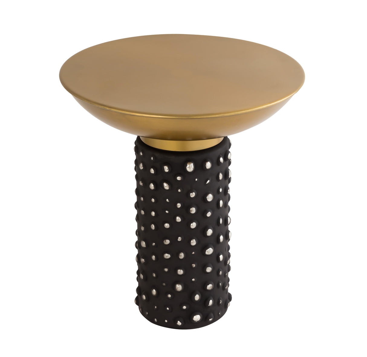 TOV Blaze Glass/Brass Side Table
