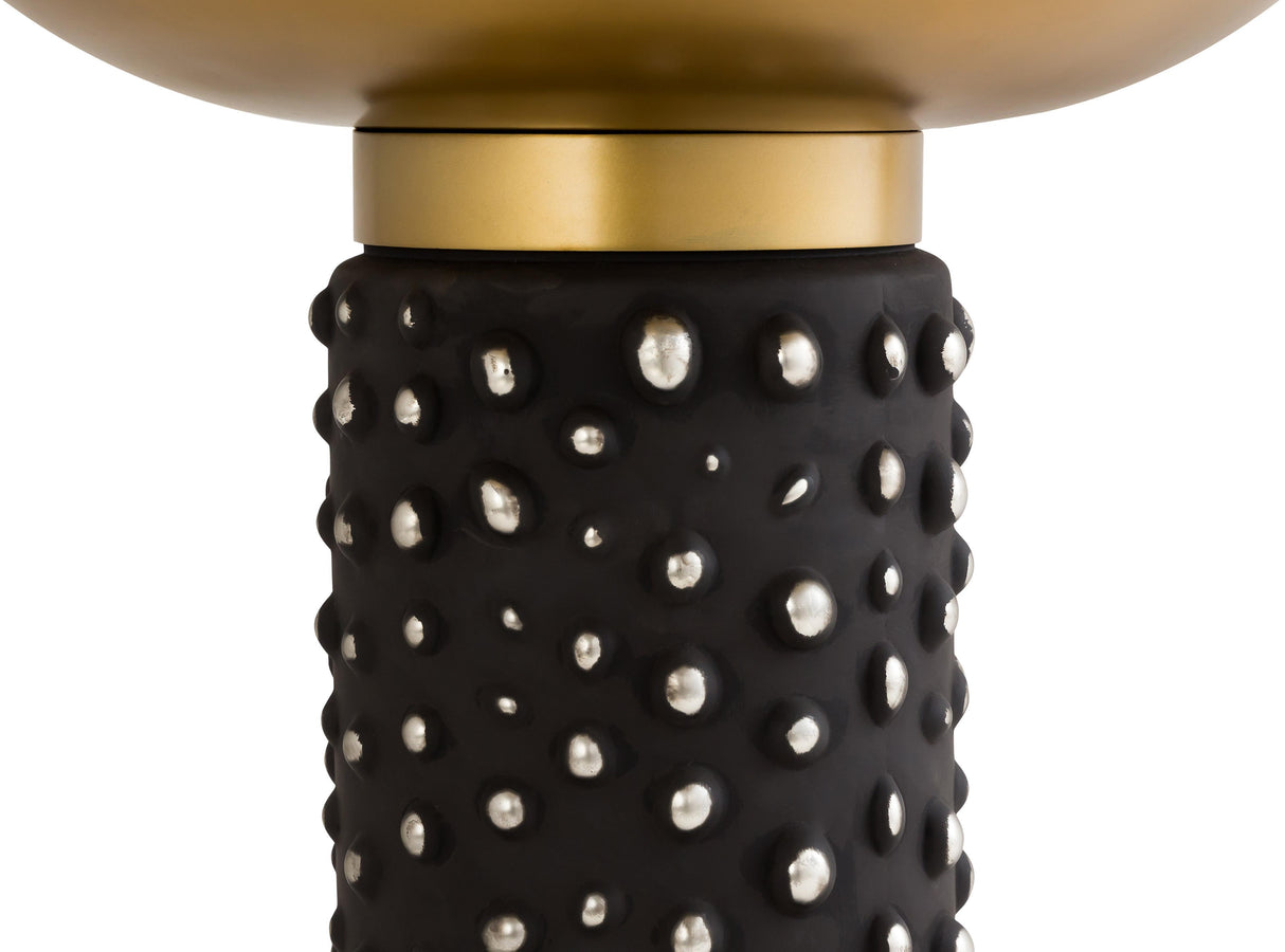 TOV Blaze Glass/Brass Side Table