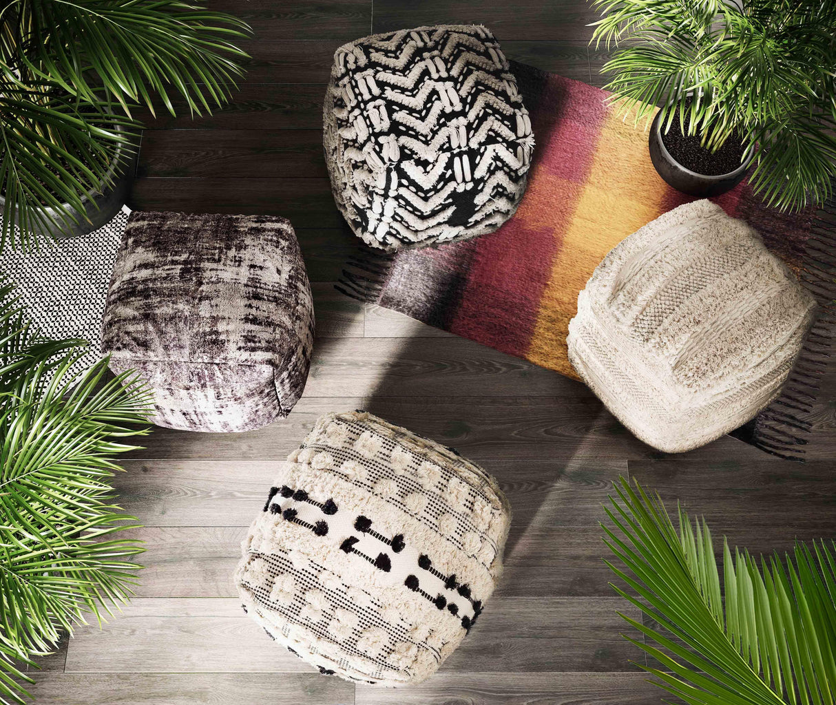 TOV Yorba Cotton Pouf