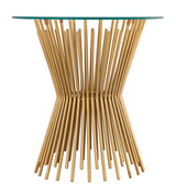 TOV Grace Glass Side Table