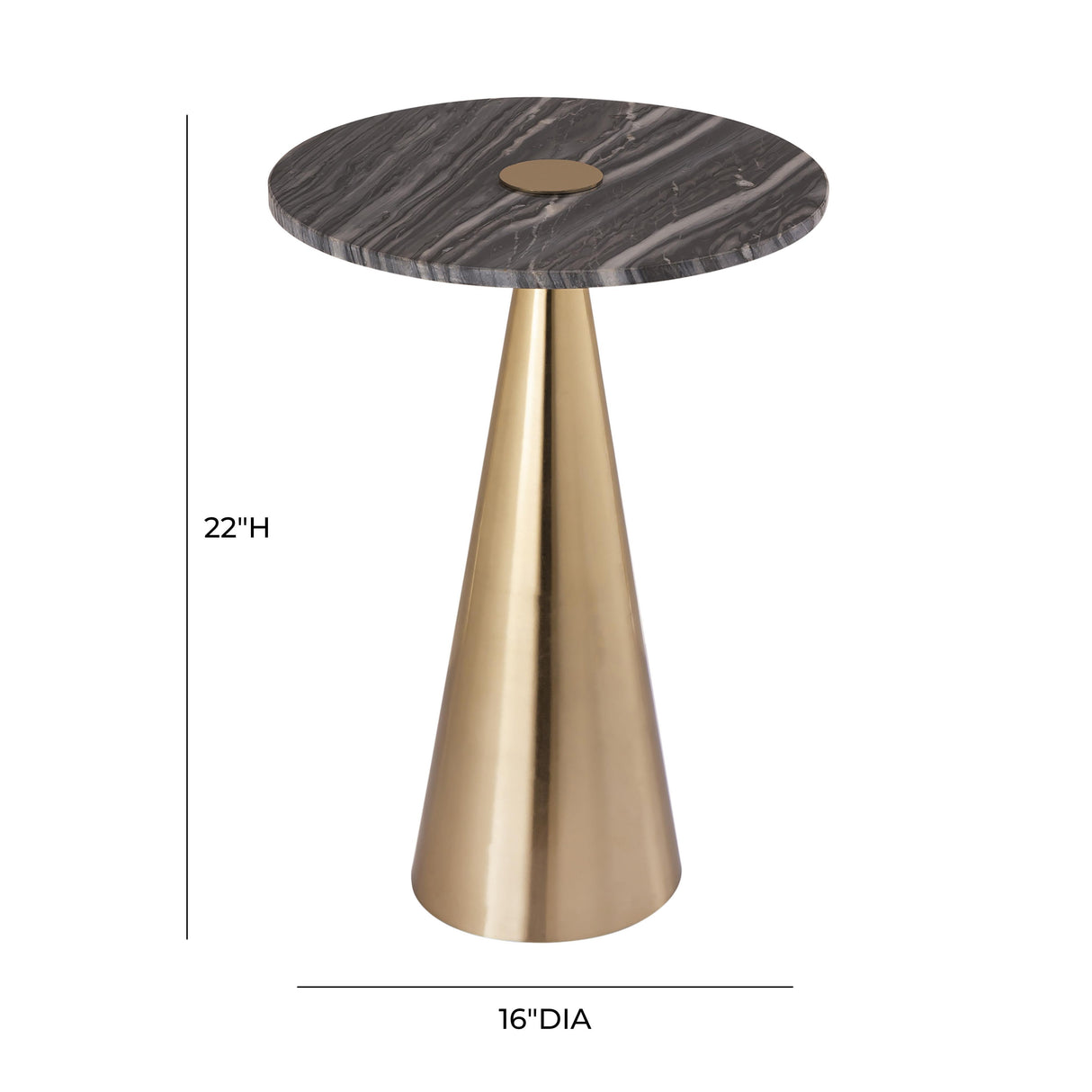 TOV Addyson Marble Side Table