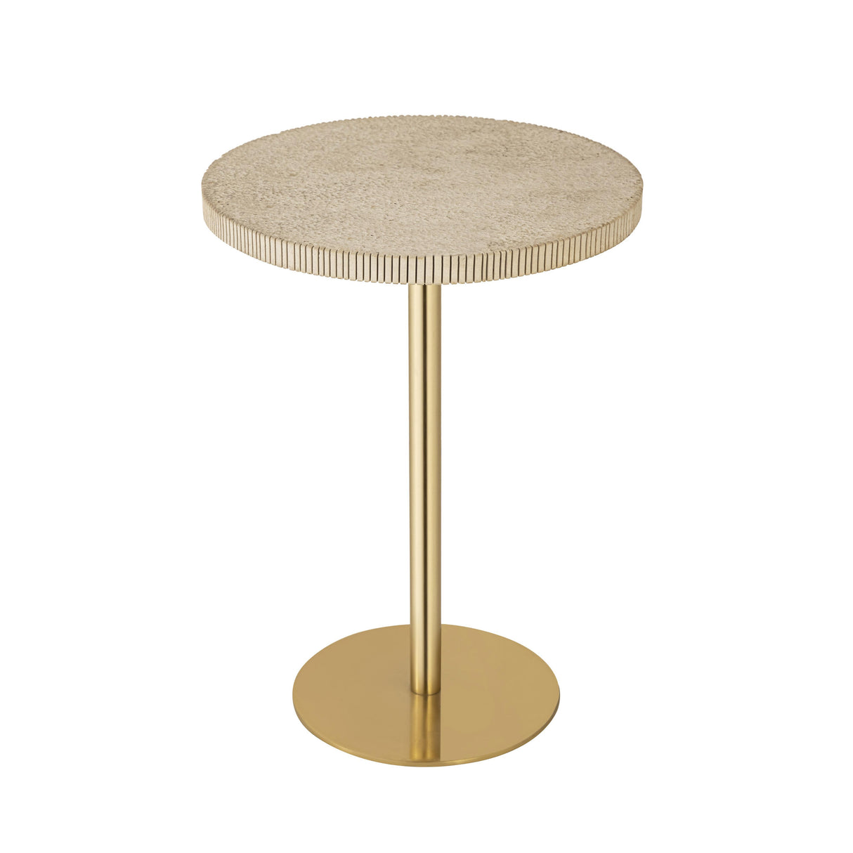 TOV Fiona Gold Stone Side Table