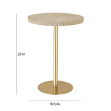 TOV Fiona Gold Stone Side Table
