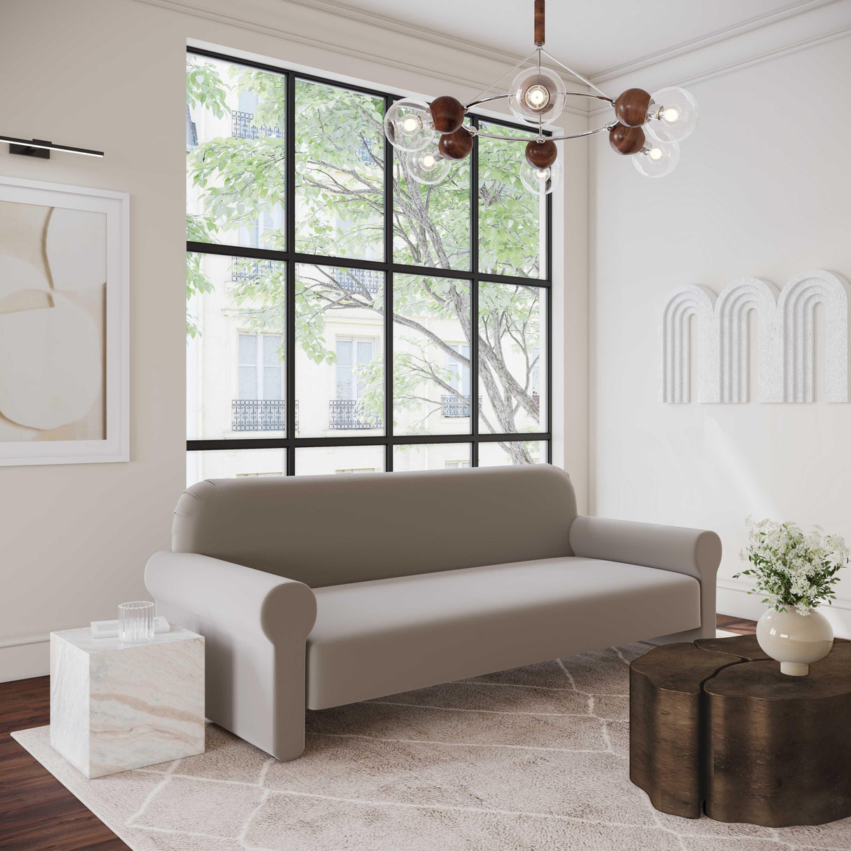 TOV Keira Marble Side Table