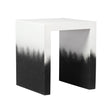 TOV Matra Black and White End Table