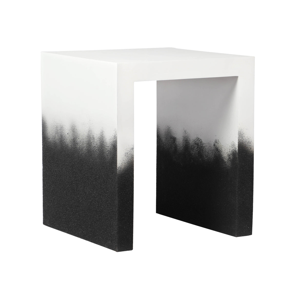 TOV Matra Black and White End Table