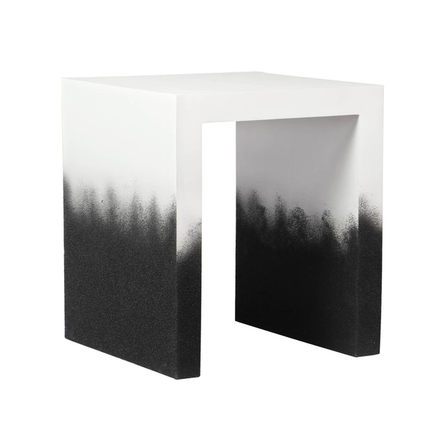TOV Matra Black and White End Table