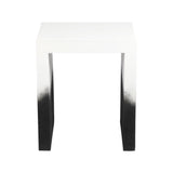 TOV Matra Black and White End Table