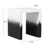 TOV Matra Black and White End Table