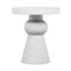 TOV Lupita White Side Table
