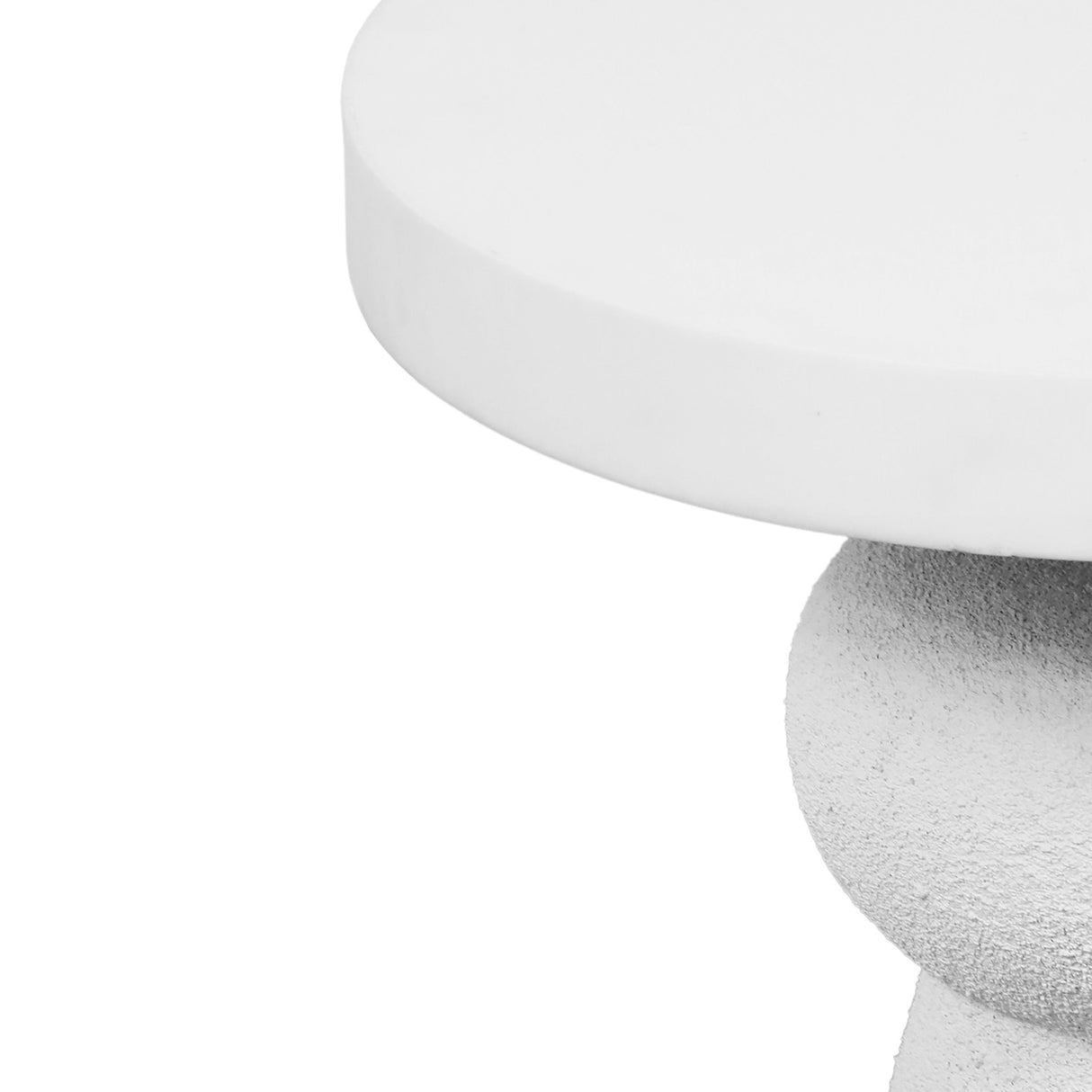 TOV Lupita White Side Table