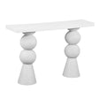 TOV Lupita White Console Table