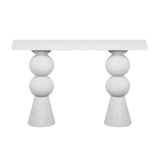 TOV Lupita White Console Table