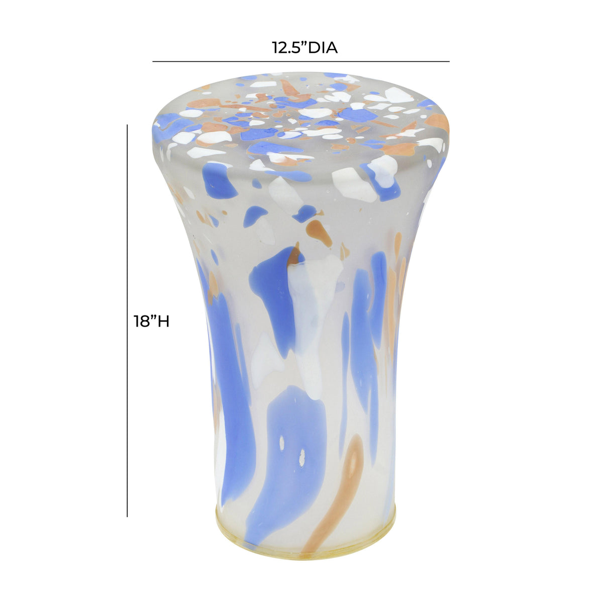 TOV Journee Glass Side Table