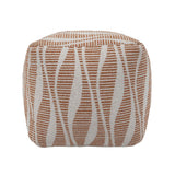TOV Ember Woven Pouf