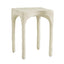 TOV Skully Cream Textured Side Table