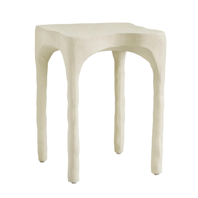TOV Skully Cream Textured Side Table