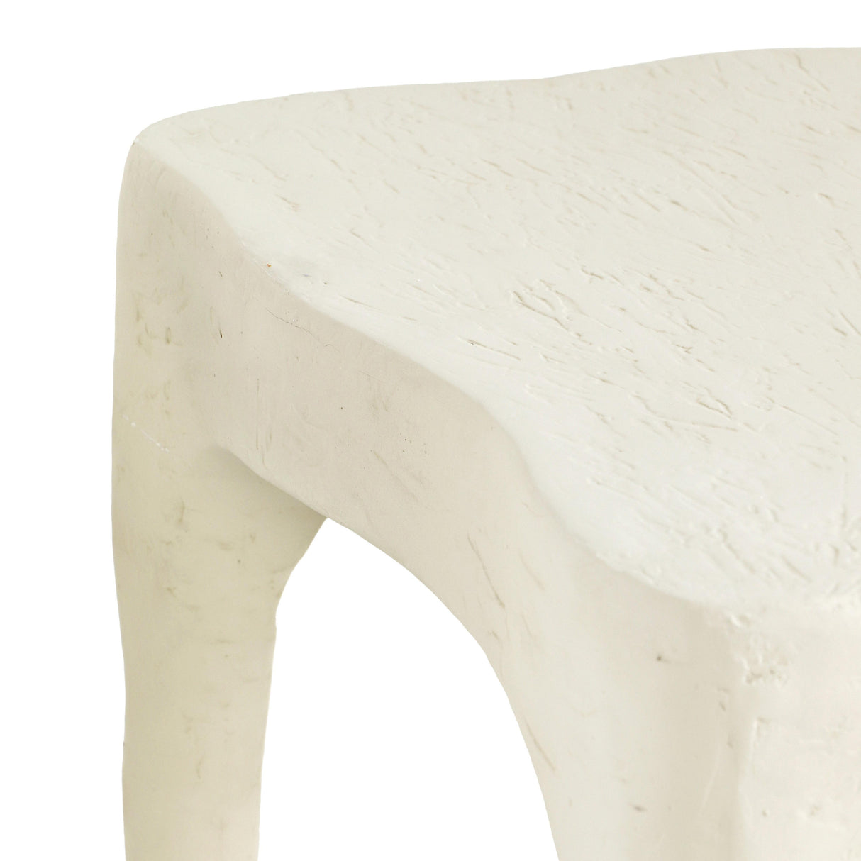 TOV Skully Cream Textured Side Table