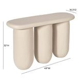 TOV Rahul Cream Console Table