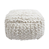 TOV Cathy Cream Woven Pouf