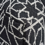 TOV Chiara Outdoor Black Accent Pouf