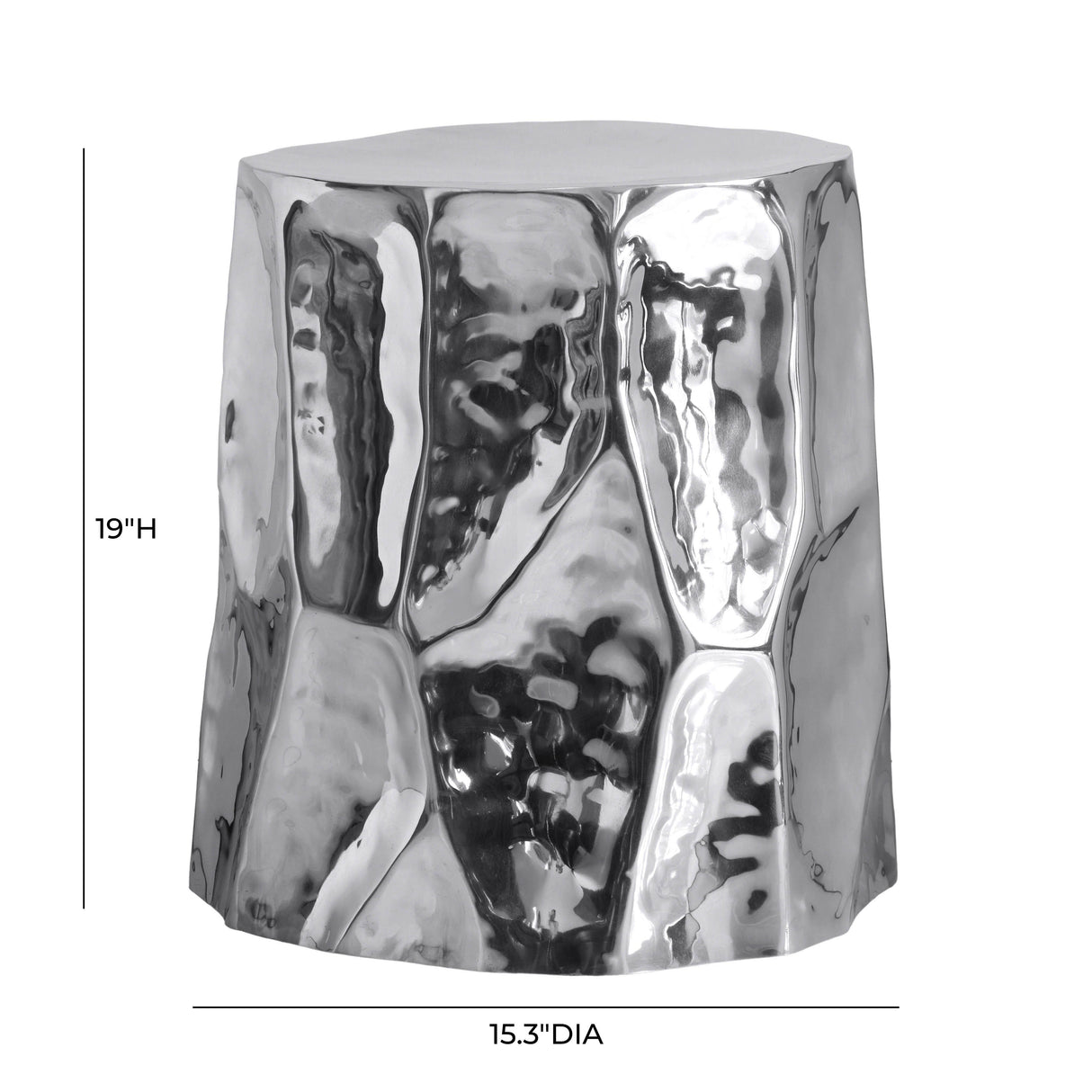 TOV Forma Chrome Side Table